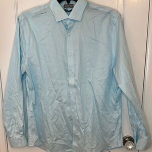 Michael Kors Light Blue/Green Button Down Dress Shirt size XL NWOT